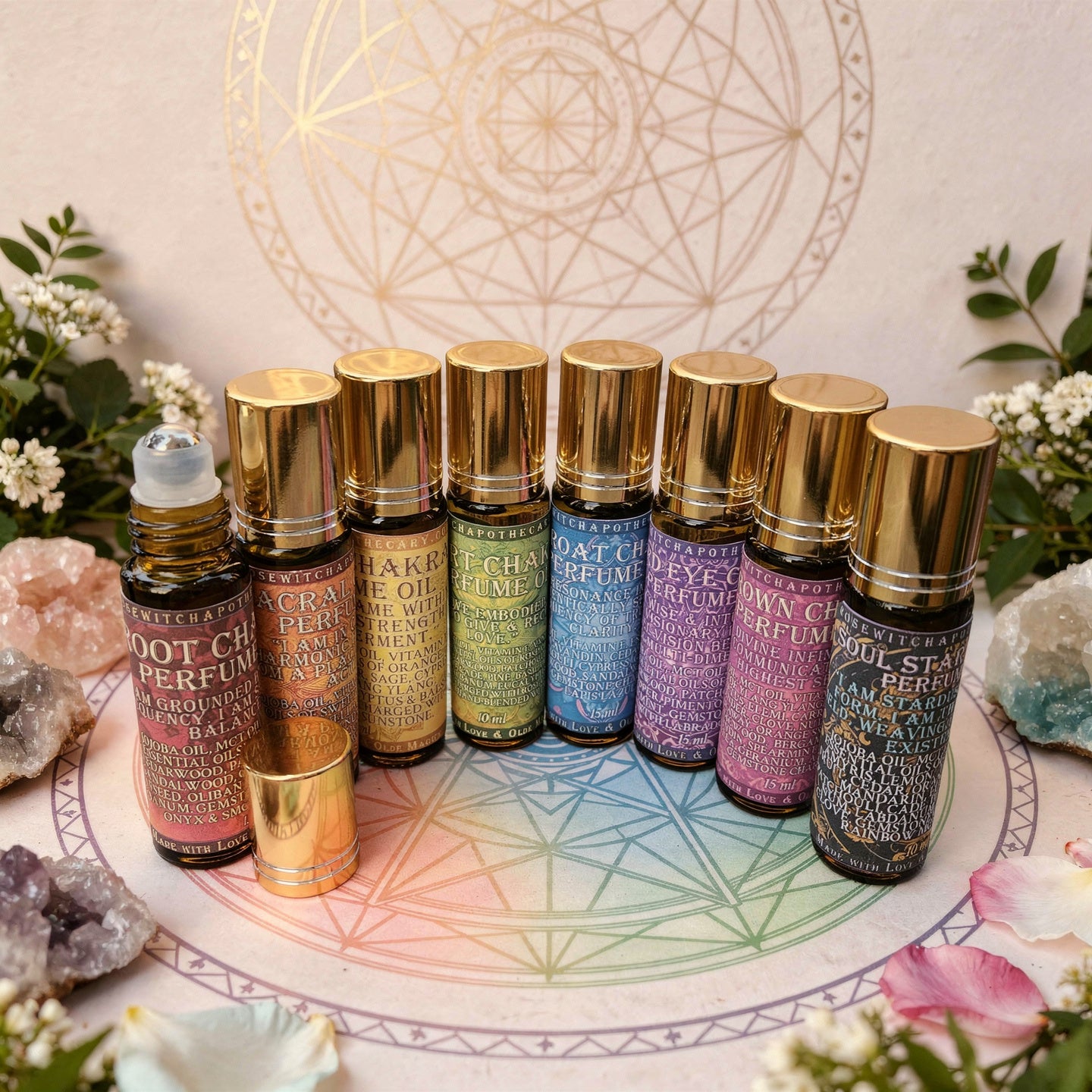 Chakra Alchemy Collection · Full Set of 8 Perfume Oils