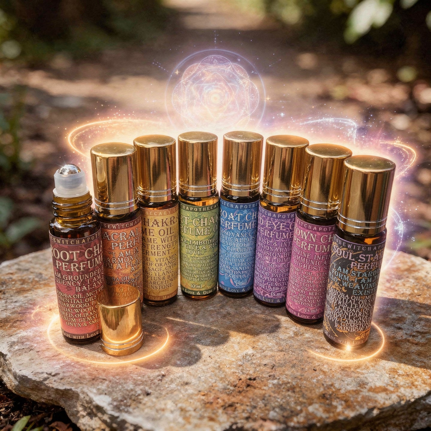 Chakra Alchemy Collection · Full Set of 8 Perfume Oils