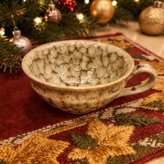 Harvest Moon Cranberry Spice Chai & Ceramic Teacup Gift Set