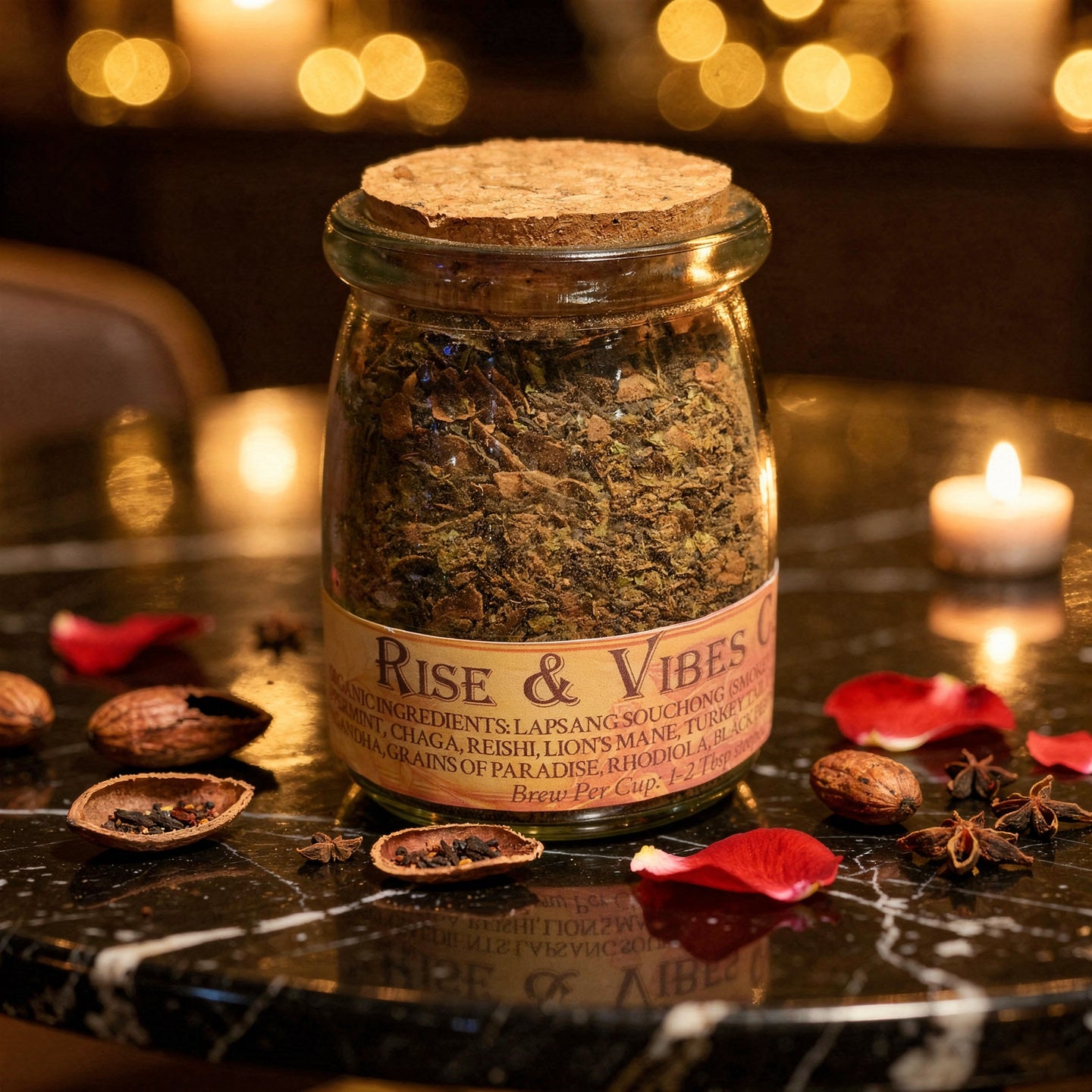 Rise & Vibes Cacao Rose Chai