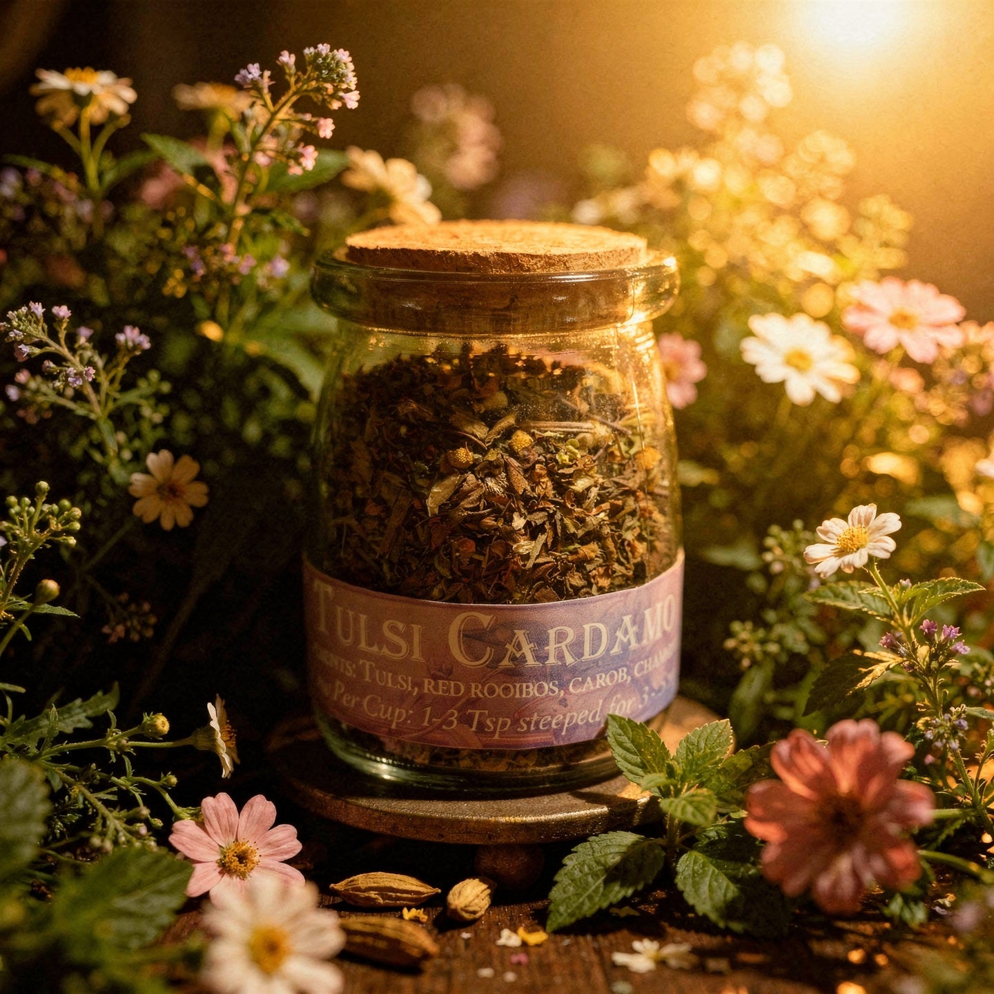 Tulsi Cardamom Vanilla Herbal Tea