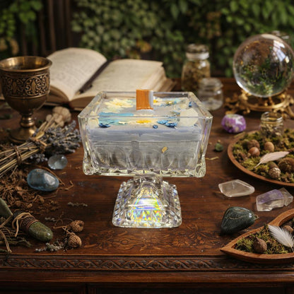 Vintage Glass Ritual Candle – Scent Venusian Ritual
