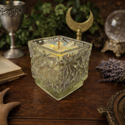 Vintage Glass Ritual Candle – Scent Venusian Ritual