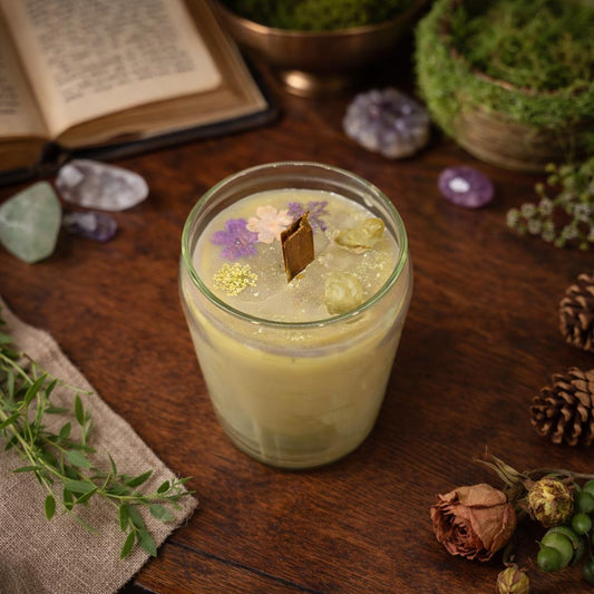 Beautiful Glass Ritual Candle - Scent Venusian Ritual